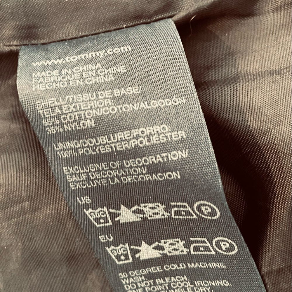 Tommy Hilfiger Black Trench Coat - Picture 7 of 8
